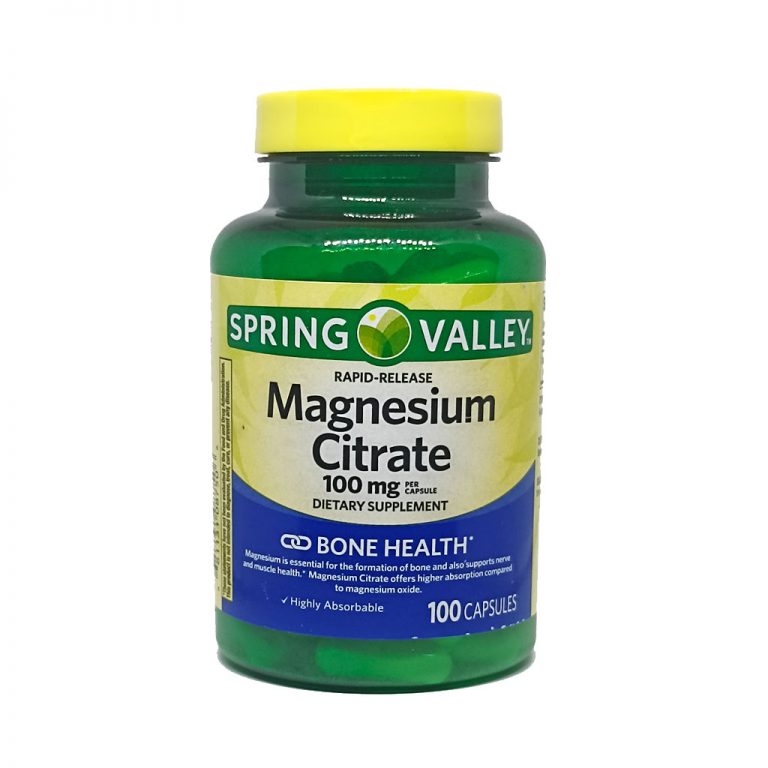 MAGNESIUM CITRATE 100MG 100 CÁPSULAS (CITRATO DE MAGNESIO) Priceless