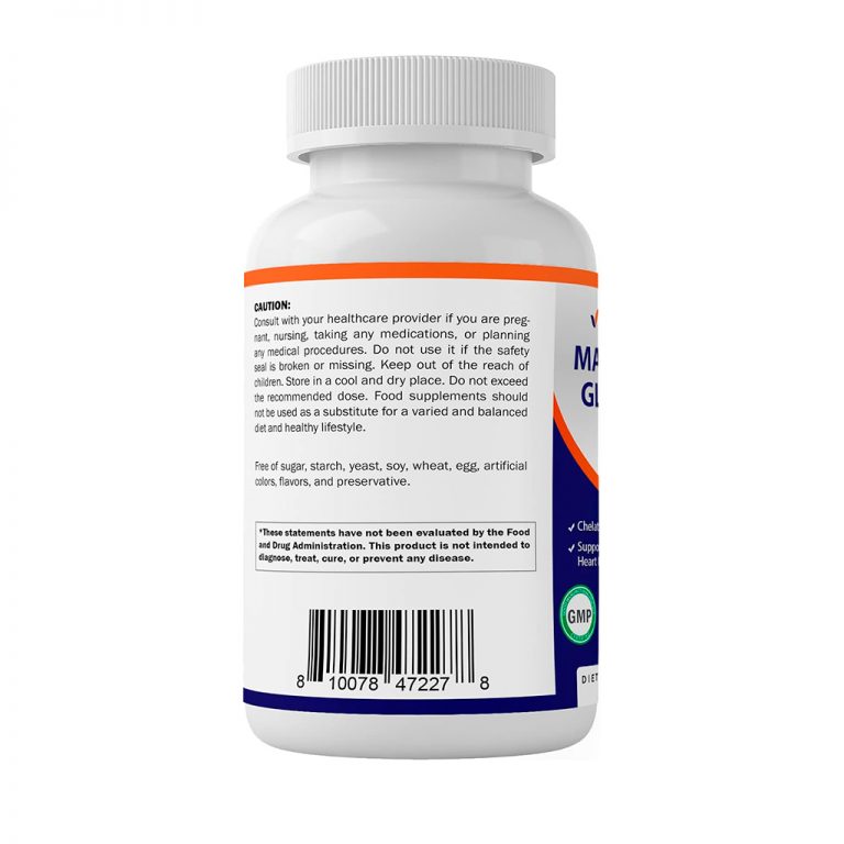 thumbnail image 2 of Vitamatic Magnesium Glycinate 500mg With Vitamin B6 - 180 Vegetarian Tablets, Non-GMO 2 of 6
